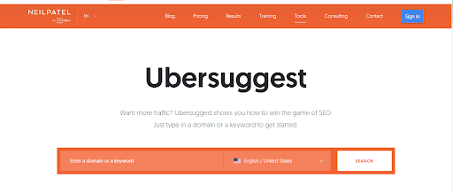 Ubersuggest