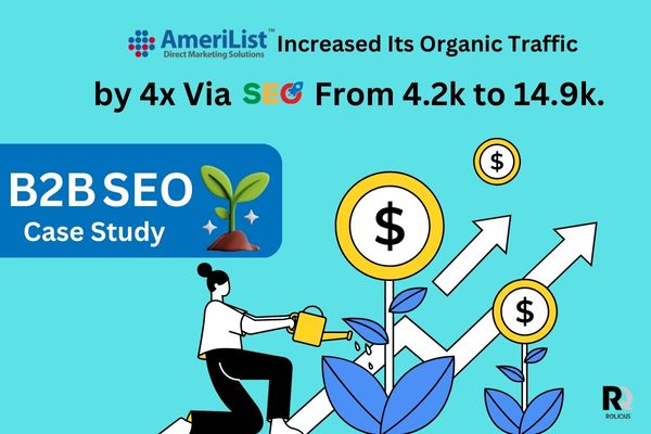 B2B SEO Case Study: How Amerilist Increased Its Organic Traffic by 4x Via SEO