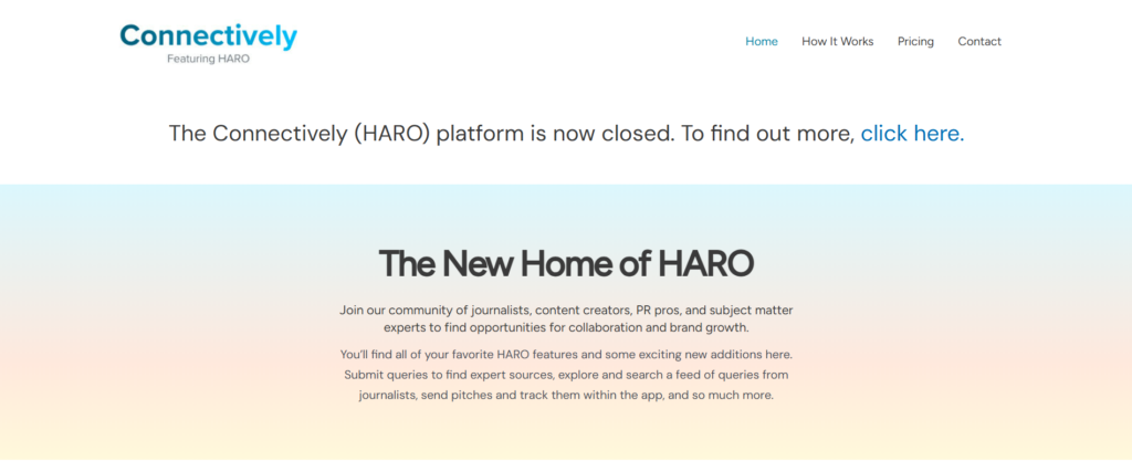 HARO Platform for link building