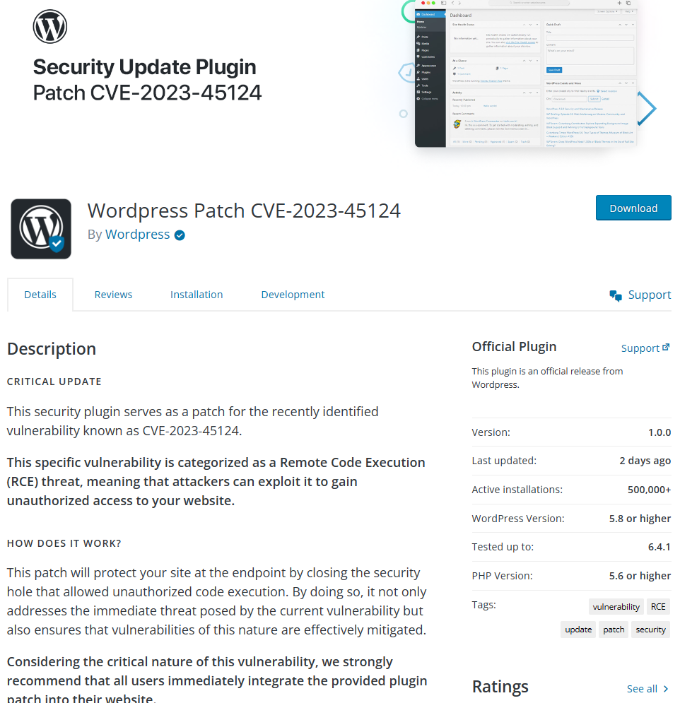 Overview of the WordPress Phishing Page