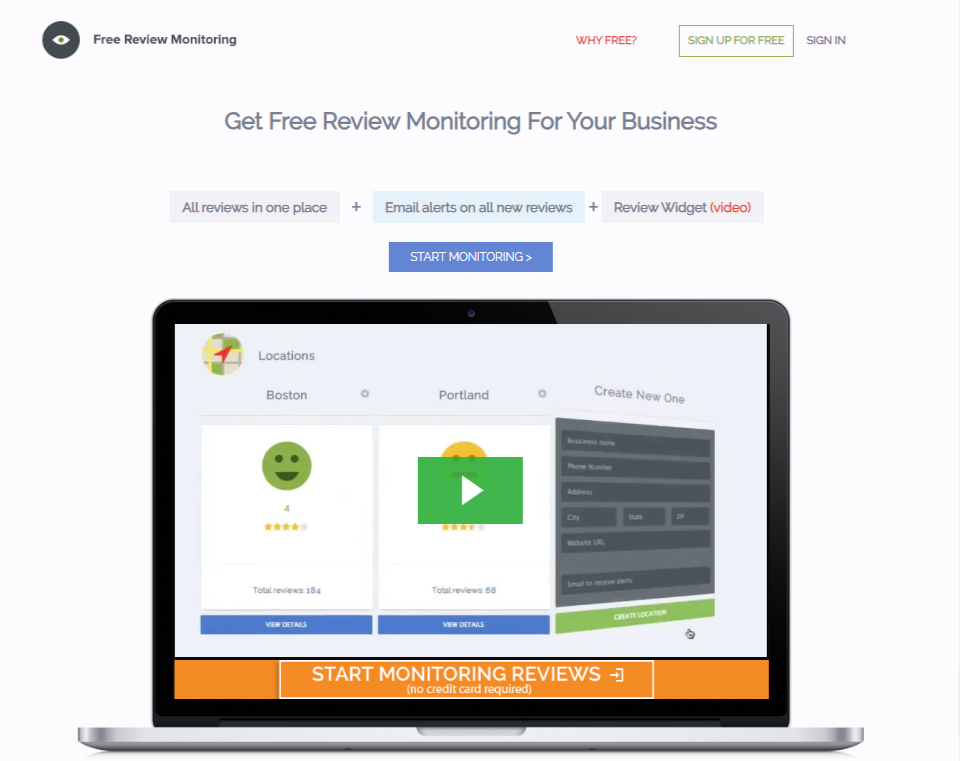 Free Review Monitoring