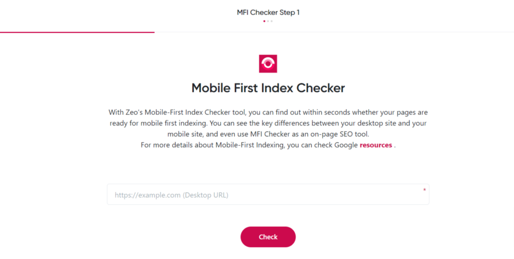 Mobile First Index Checker