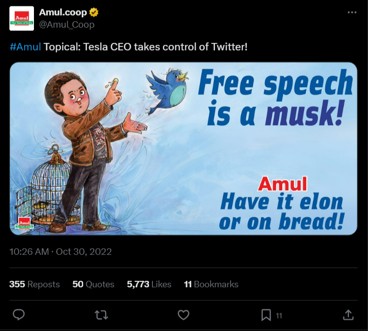 Twitter Marketing Strategy of Amul