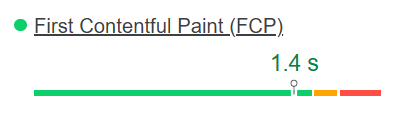 First Contentful Paint (FCP)