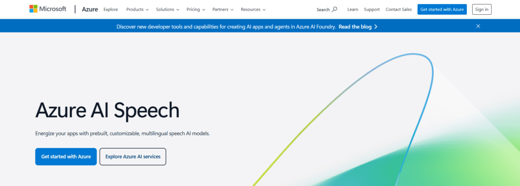 Microsoft Azure Cognitive Services – Text-to-Speech