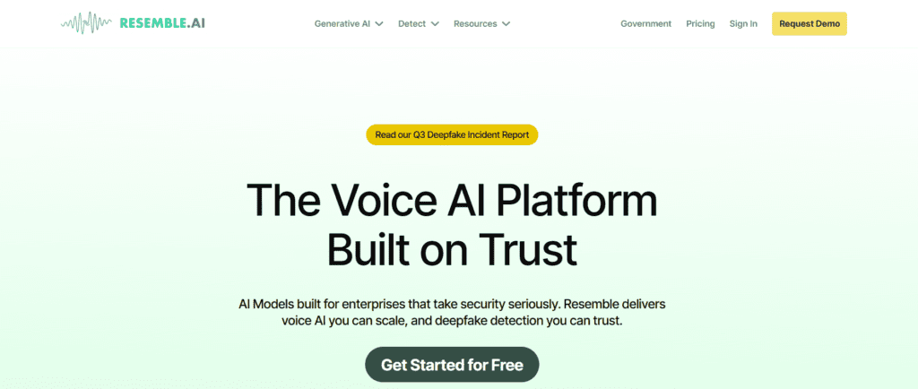 Resemble ai voice generator
