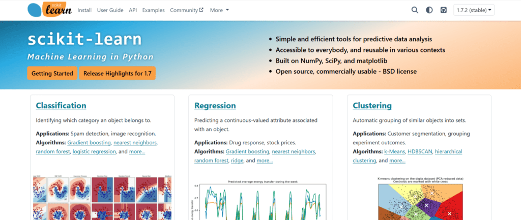 scikit-learn mi tool