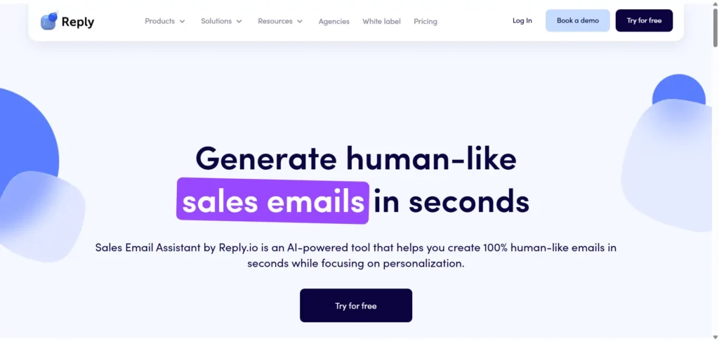 AI Sales Email Assistant – Reply io