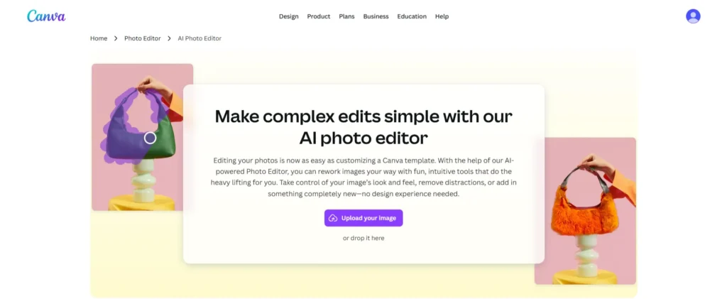 Canva AI Photo Editor