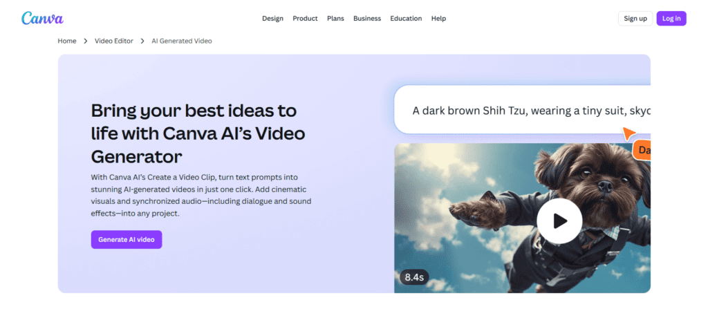 Canva AI Video Generator