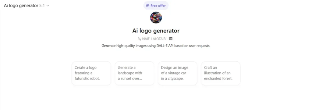 ChatGPT AI Logo Generator