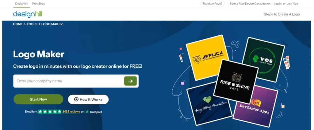 Designhill AI Logo Maker