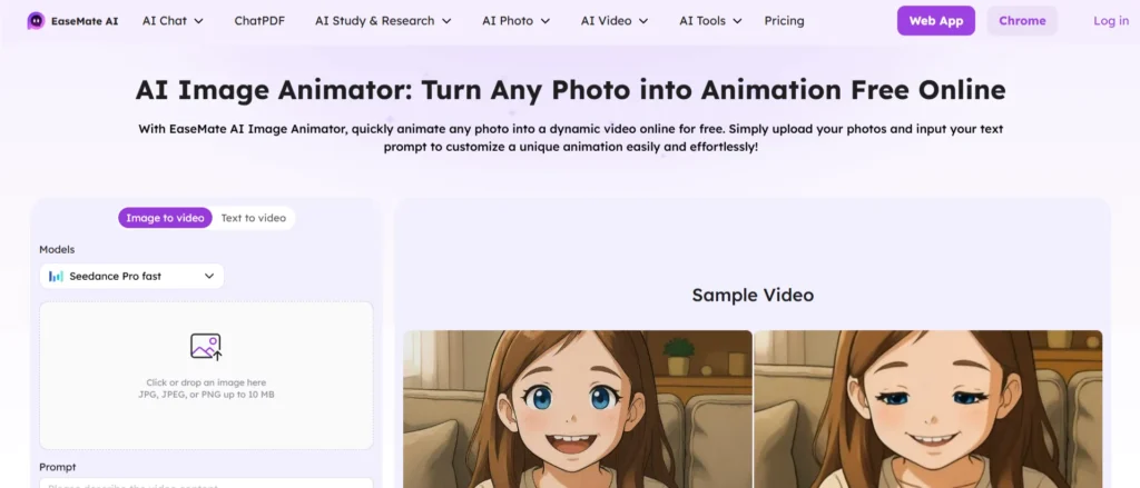 Easemate AI Image Animator