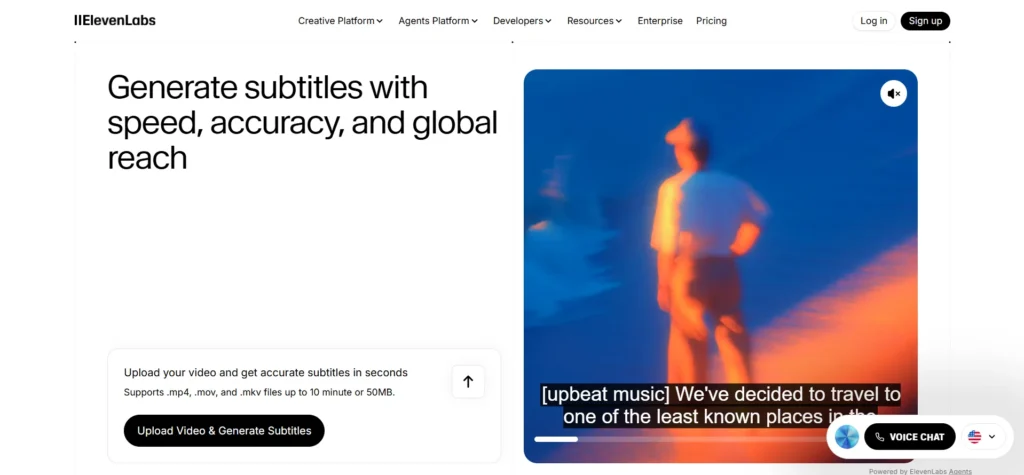 ElevenLabs Subtitle Generator