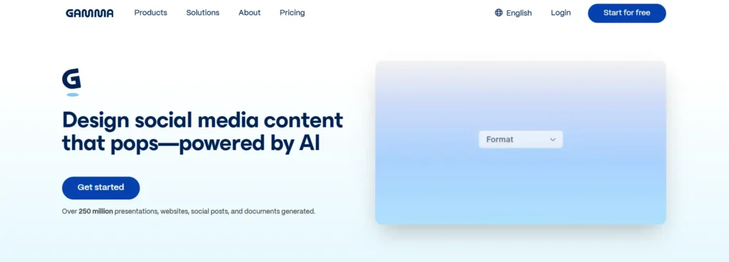 Gamma Social Media AI
