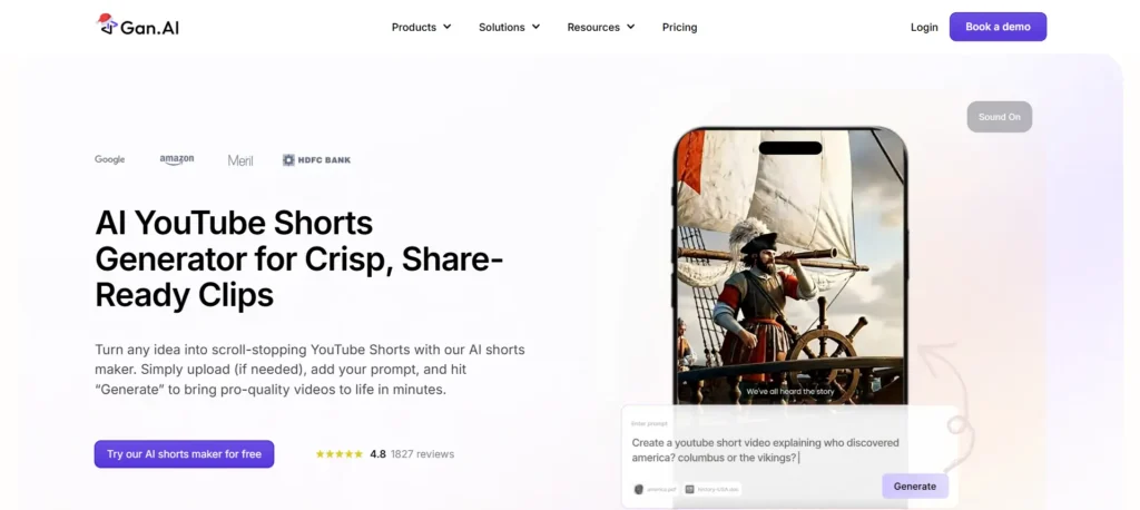 Gan AI shorts maker