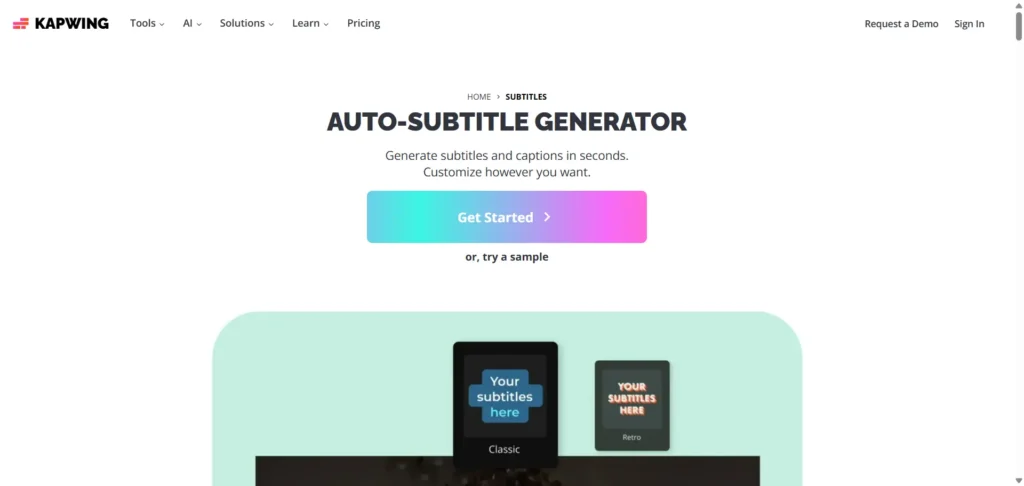 Kapwing ai subtitle generator