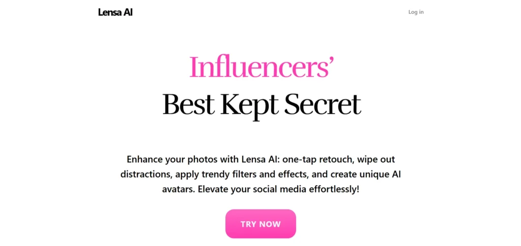 Lensa AI photo editing tool