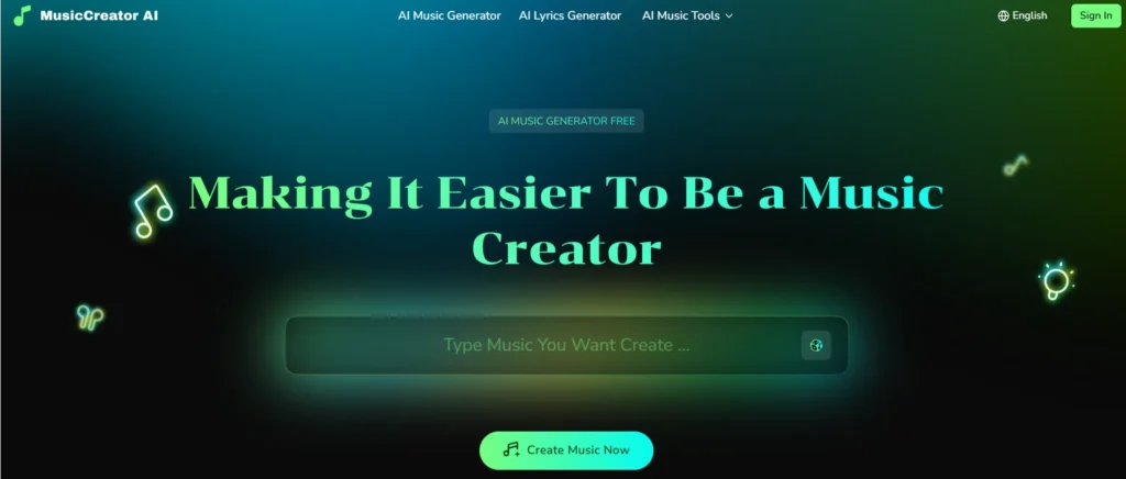 MusicCreator ai generator