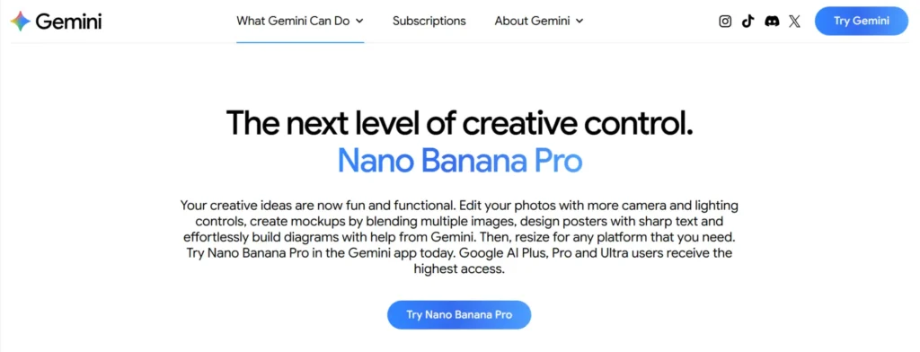 Nano Banana Pro Google Gemini Image Generator