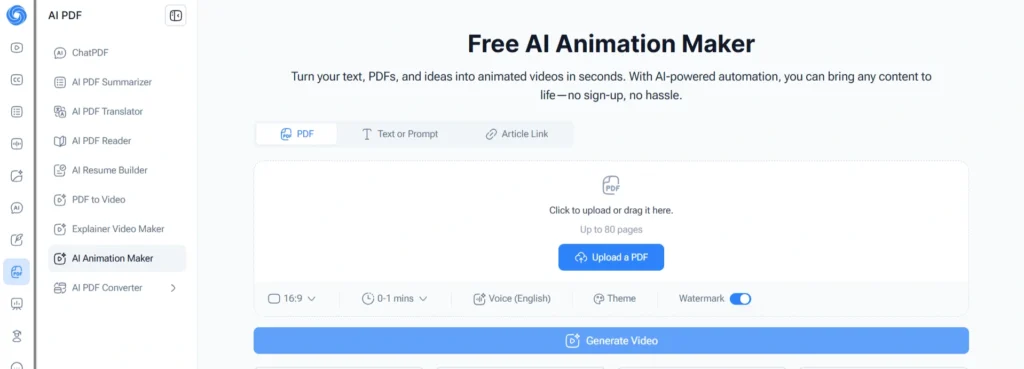 NoteGPT AI Animation Maker