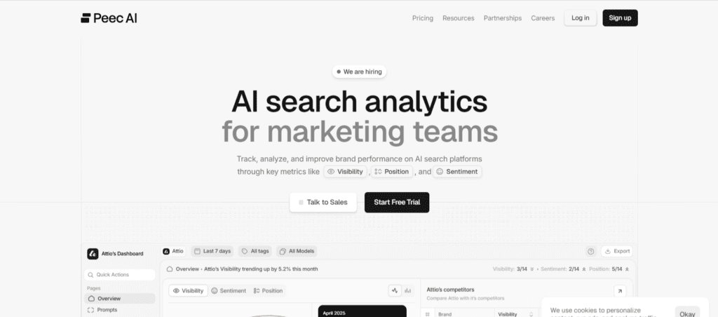 Peec ai visibility tool