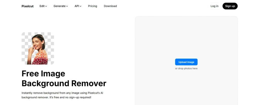 Pixelcut AI background remover