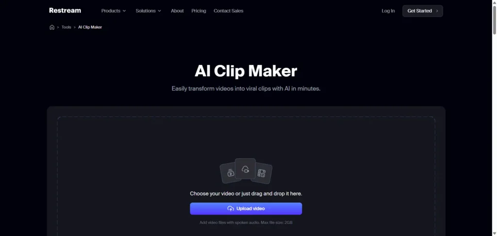 Restream ai clip maker