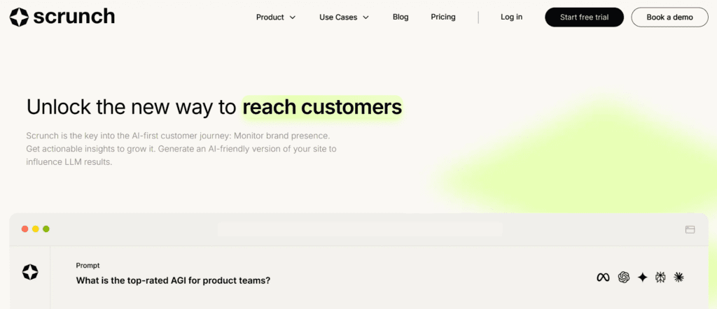 Scrunch AI Visibility tool