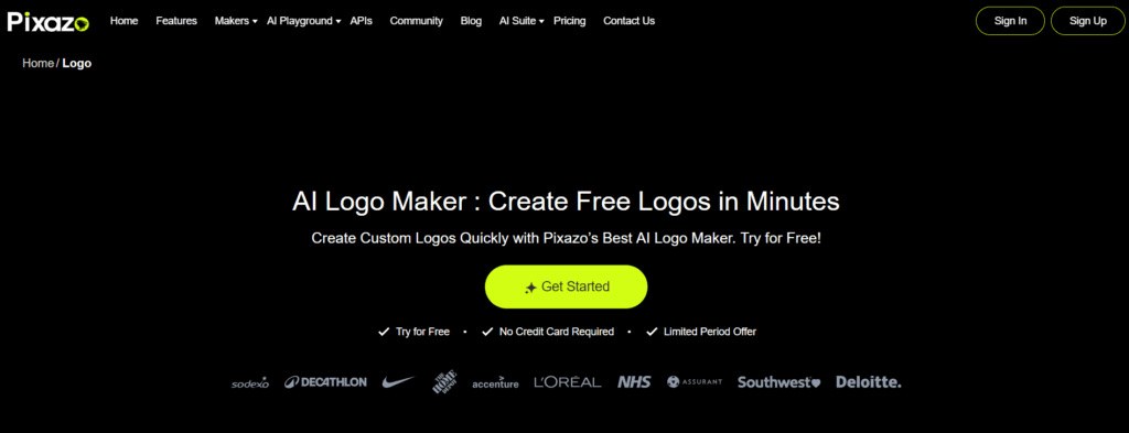 pixazo ai logo maker