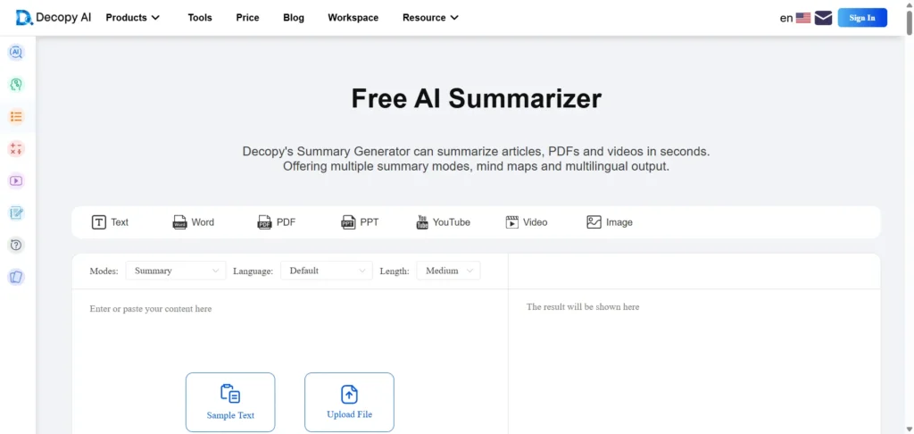 Decopy Summary Generator