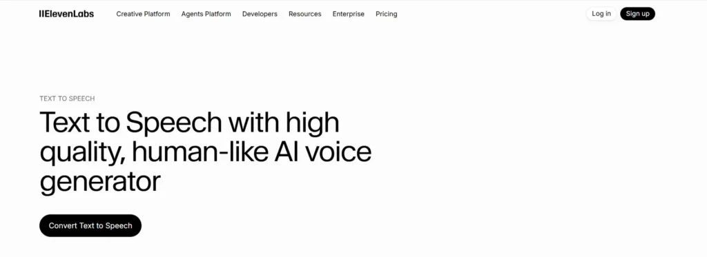 ElevenLabs Text to Speech Ai tool