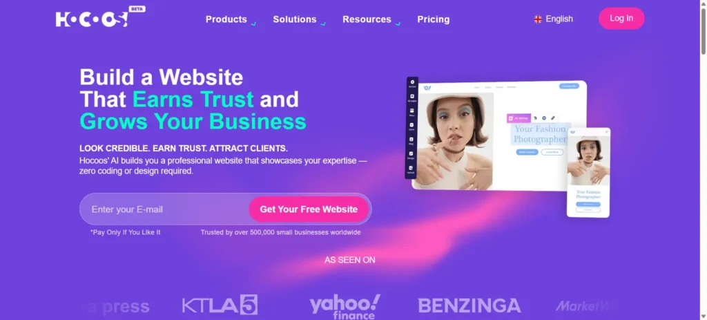 Hocoos AI Website Builder