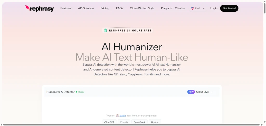Rephrasy AI Humanizer