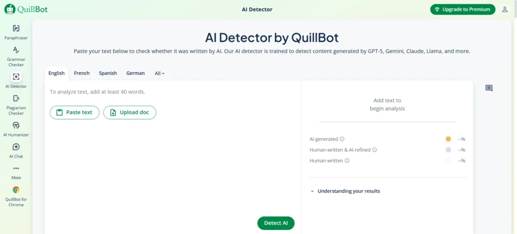 QuillBot AI Detector