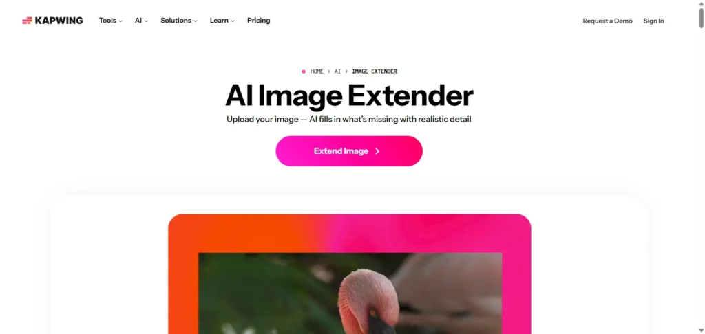 Kapwing AI Image Extender