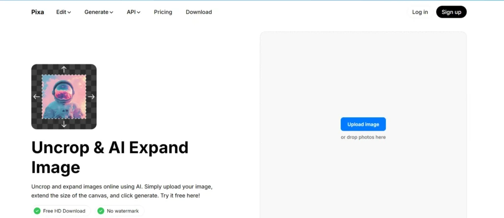 PIXA Free Online Image Extender