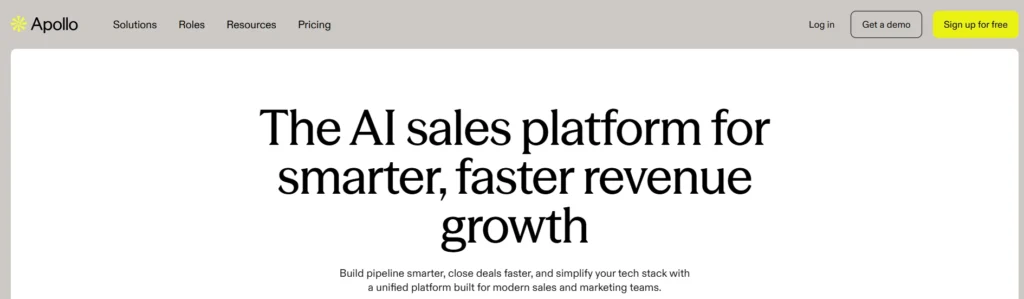 Apollo ai sales platform