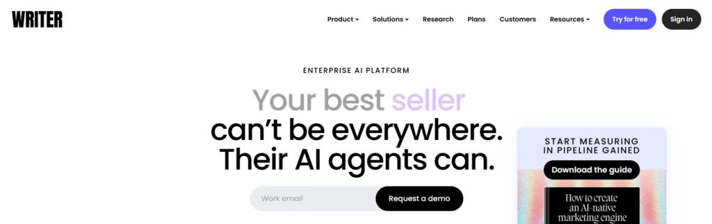 WRITER enterprise AI platform