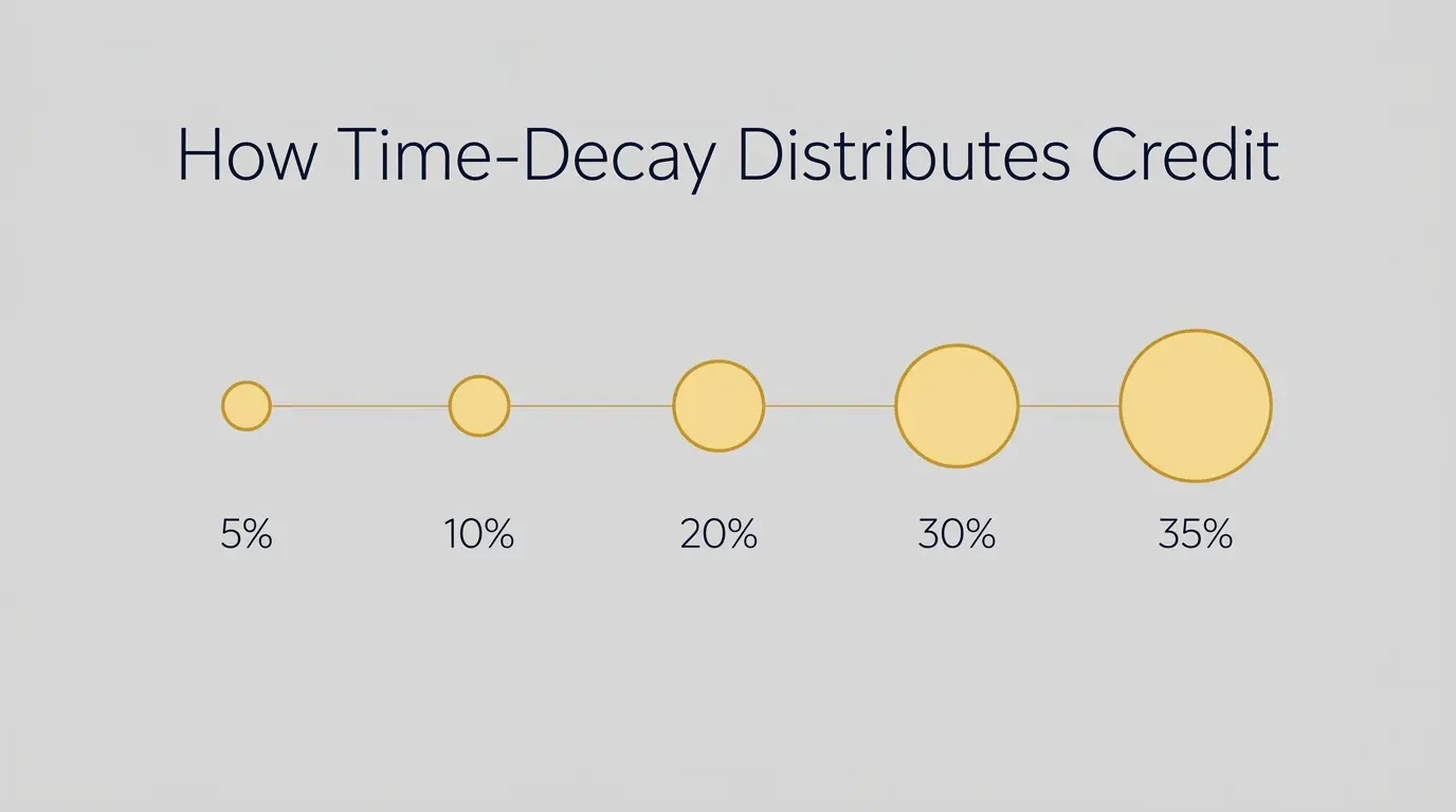 Time-Decay Attribution Model — Gives More Credit to Touchpoints Closer to Conversion