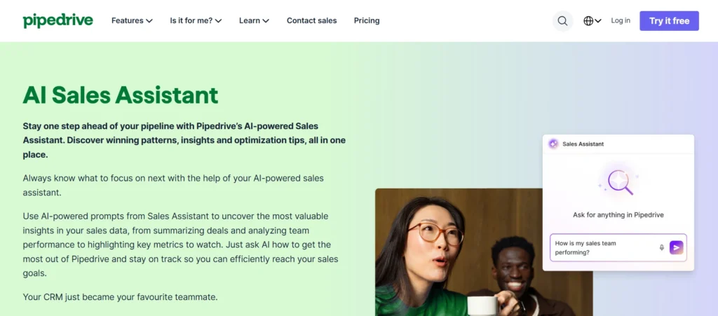 Pipedrive ai sales assistant