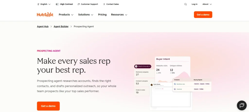 HubSpot Prospecting Agent
