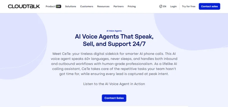 CloudTalk AI Voice Agents