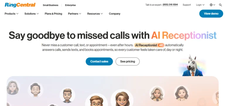 RingCentral AI Receptionist