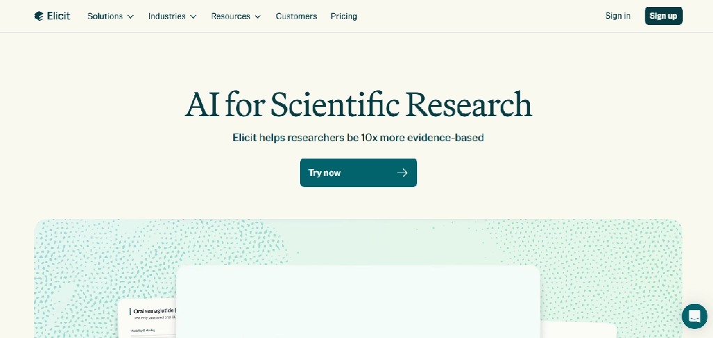 Elicit AI Tool Image