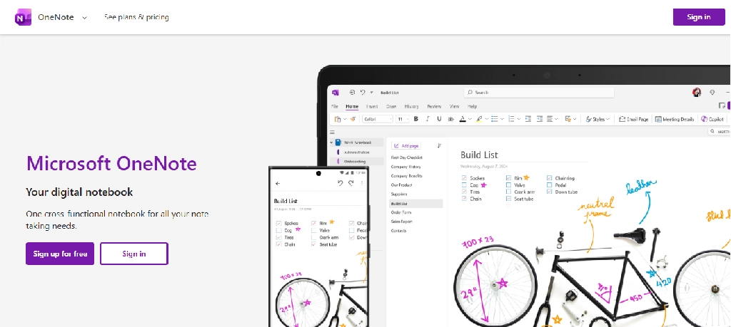 AI Tool Image OneNote