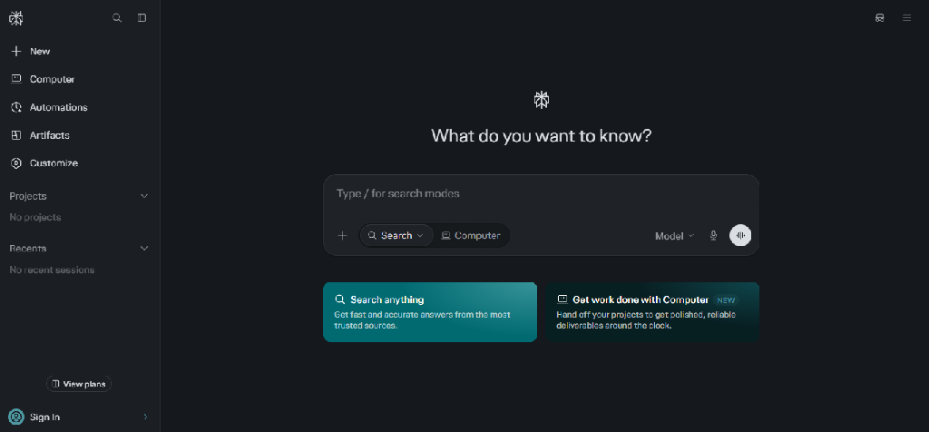 Perplexity AI Tool Image